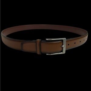 Perry Ellis Portfolio Men's Brown Leather Belt New With Tag Size 36